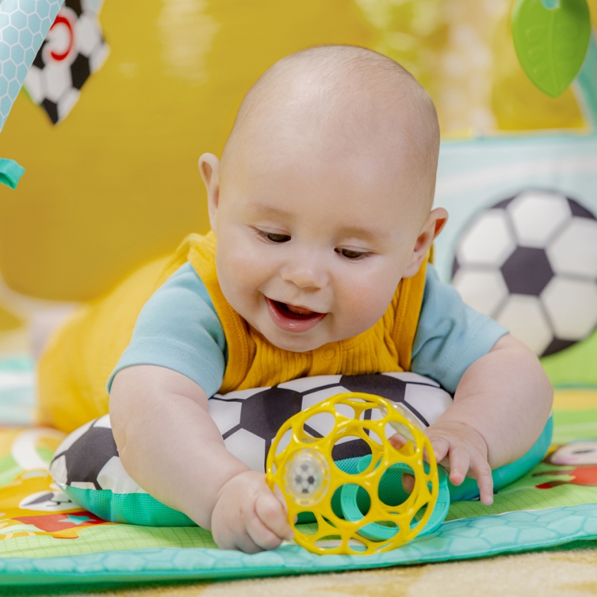Bright Starts - OBALL GRIP & KICK Baby Play Mat 3xAA