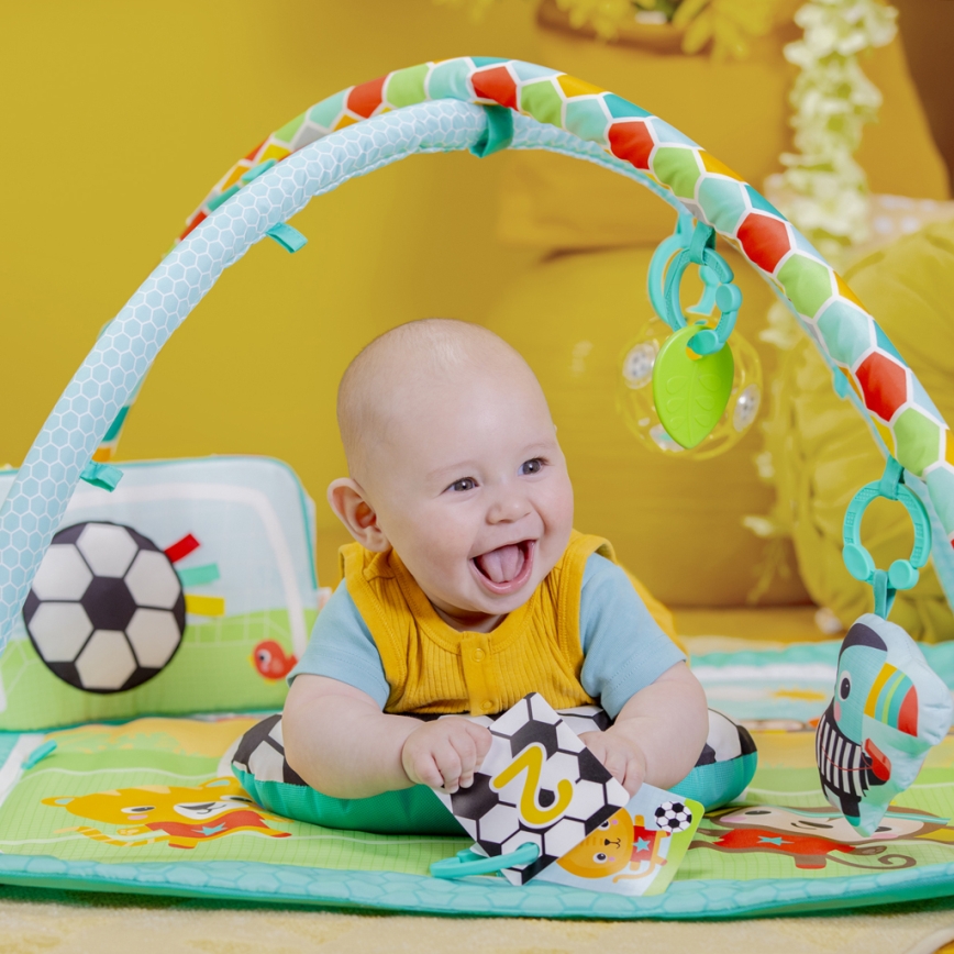 Bright Starts - OBALL GRIP & KICK Baby Play Mat 3xAA