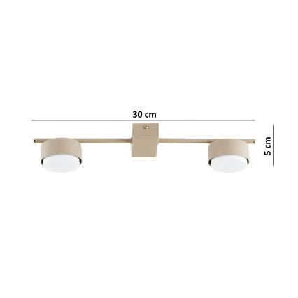 Brilagi - 2xGX53/12W/230V spotlight, beige