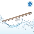 Brilagi - 3-in-1 WOODY MIRROR LED Bathroom Mirror Light/15W/230V 80 cm IP44 white/oak walnut