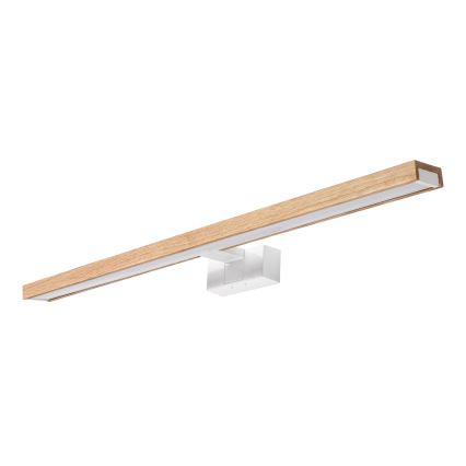 Brilagi - WOODY MIRROR 3-in-1 LED Bathroom Mirror Light 15W/230V 80 cm IP44 White/Oak