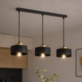 Brilagi - 3-Light Cable Pendant, SPRING 3x E27/60W/230V, Black/Gold