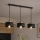 Brilagi - 3-Light Cable Pendant, SPRING 3x E27/60W/230V, Black/Gold
