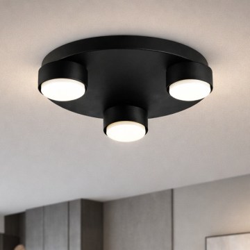 Brilagi - 3x GX53/12W/230V Ceiling Light, Ø 30 cm, Black