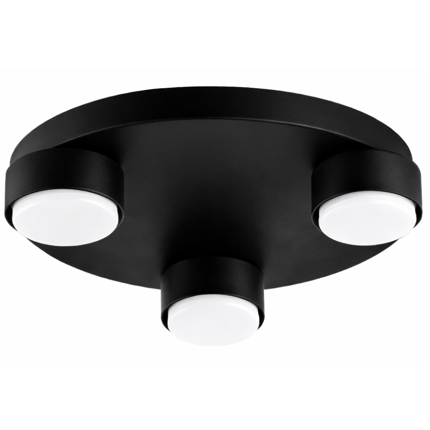 Brilagi - 3x GX53/12W/230V Ceiling Light, Ø 30 cm, Black
