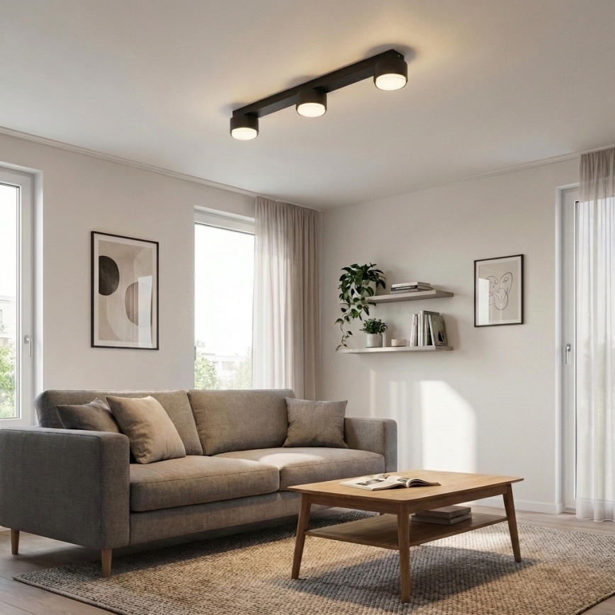 Brilagi - 3x GX53/12W/230V Spotlight, Black