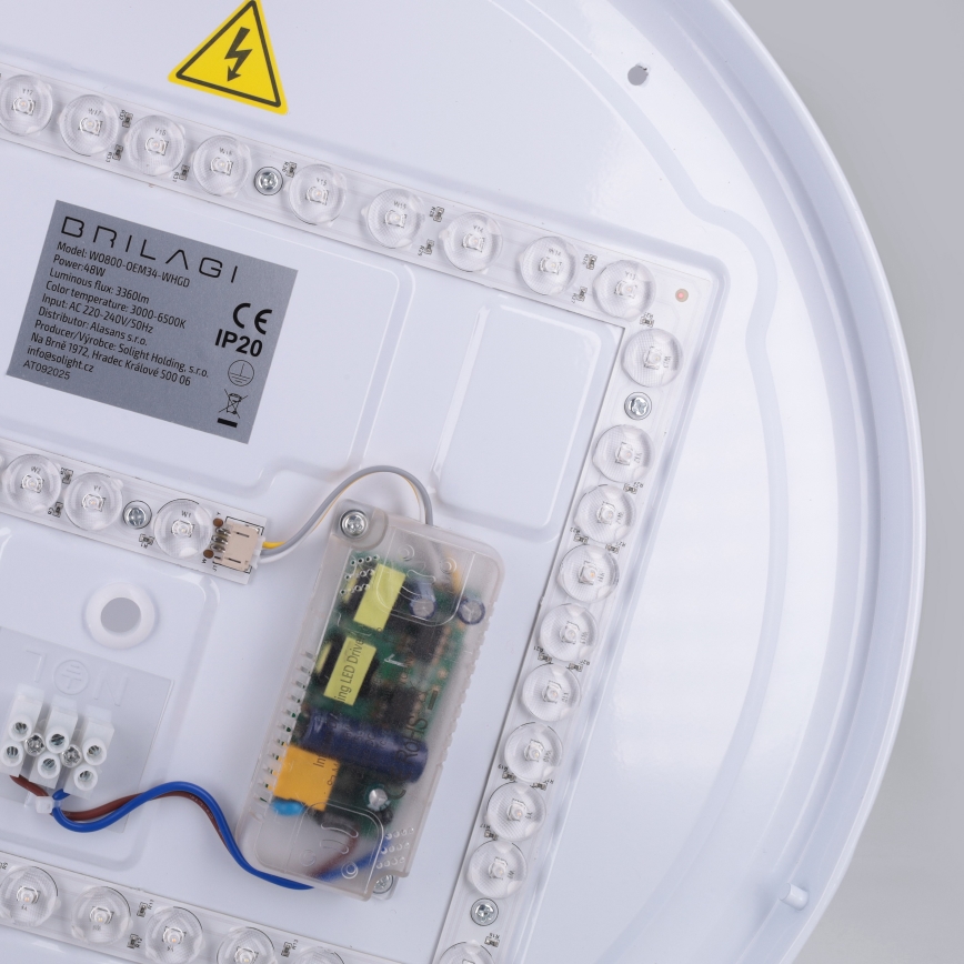 Brilagi - ALVA Dimmable LED Ceiling Light LED/48W/230V 3000-6500K Ø 51 cm White + Remote Control