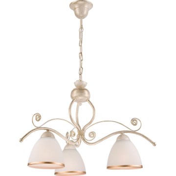 Brilagi - ANTICO Chain-hung LED Chandelier 3xE27/60W/230V 3000K White Patina