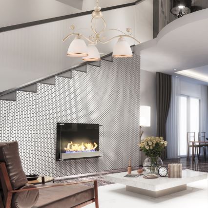 Brilagi - ANTICO Chain-hung LED Chandelier 3xE27/60W/230V 3000K White Patina