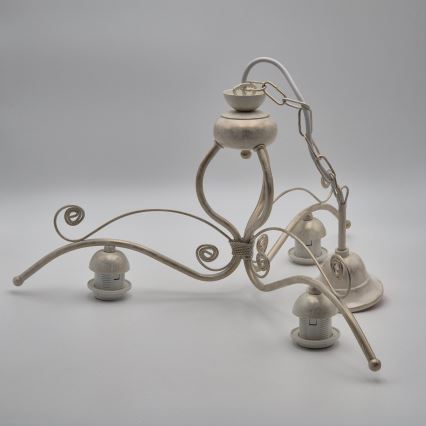 Brilagi - ANTICO Chain-hung LED Chandelier 3xE27/60W/230V 3000K White Patina