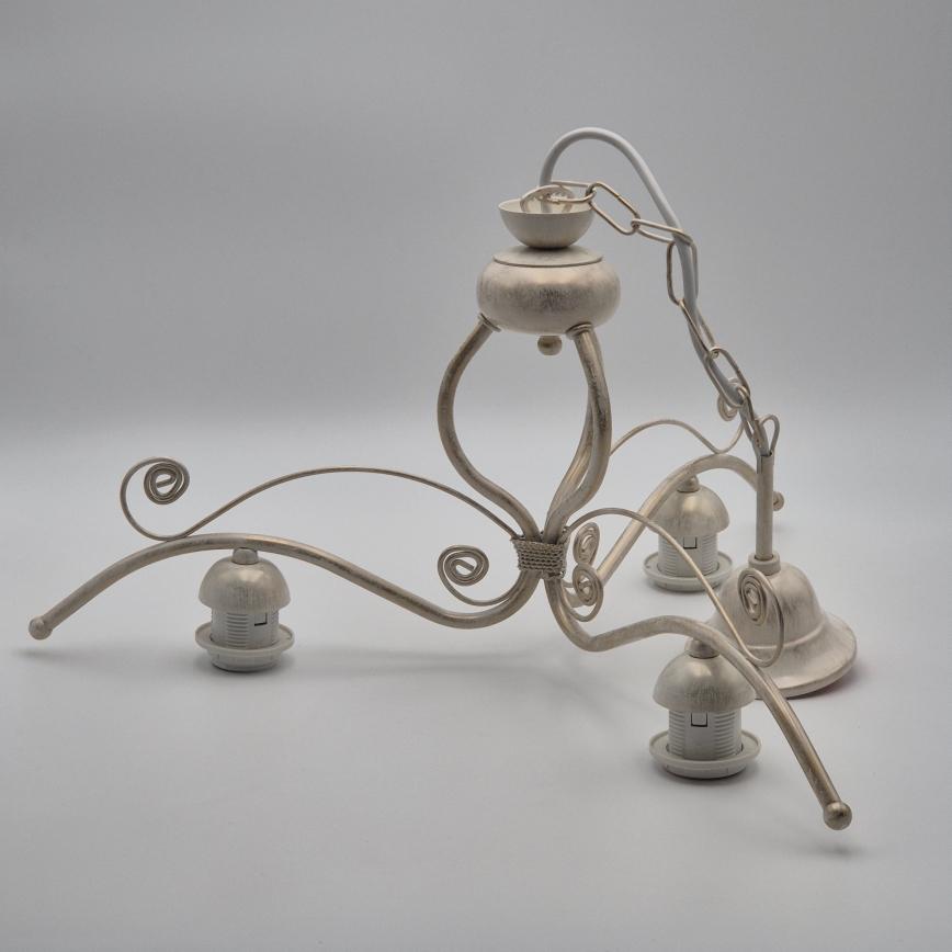 Brilagi - ANTICO Chain-hung LED Chandelier 3xE27/60W/230V 3000K White Patina