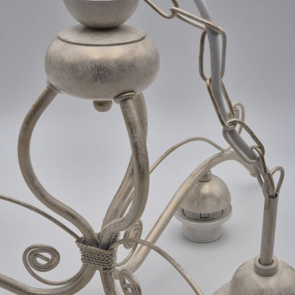 Brilagi - ANTICO Chain-hung LED Chandelier 3xE27/60W/230V 3000K White Patina