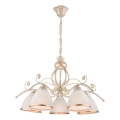 Brilagi - ANTICO Chain-Hung LED Chandelier 5x E27/60W 230V 3000K White Patina