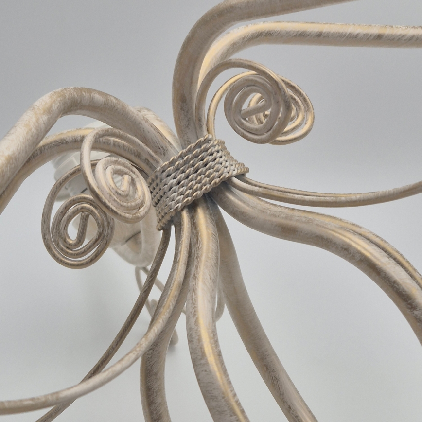 Brilagi - ANTICO Chain-Hung LED Chandelier 5x E27/60W 230V 3000K White Patina