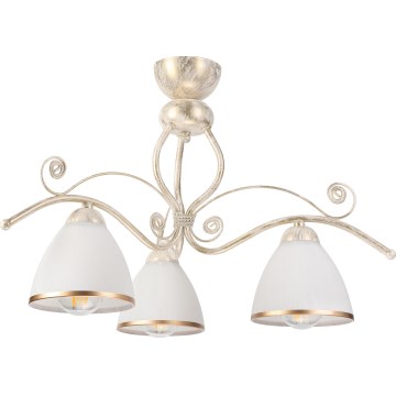 Brilagi - ANTICO LED Flush-Mount Chandelier 3xE27/60W/230V 3000K White Patina
