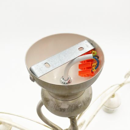 Brilagi - ANTICO LED Flush-Mount Chandelier 3xE27/60W/230V 3000K White Patina