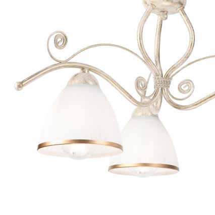 Brilagi - ANTICO LED Flush-Mount Chandelier 3xE27/60W/230V 3000K White Patina