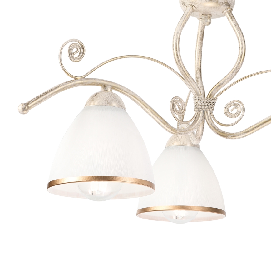 Brilagi - ANTICO LED Flush-Mount Chandelier 3xE27/60W/230V 3000K White Patina