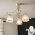 Brilagi - ANTICO LED Surface-Mounted Chandelier 3xE27/60W/230V White Patina