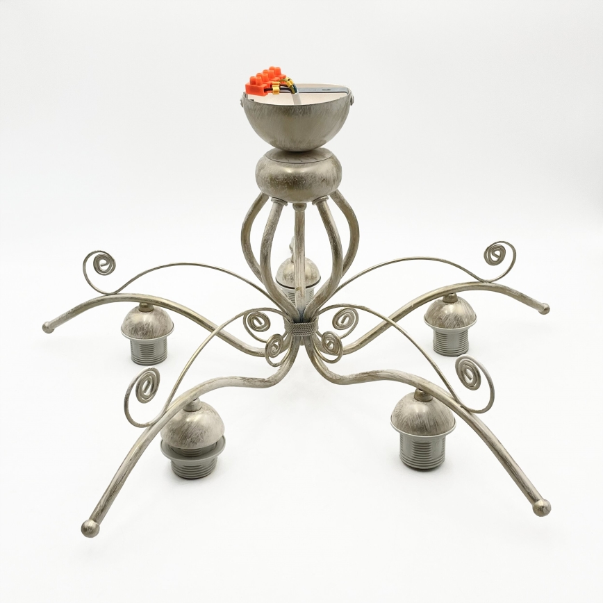 Brilagi - ANTICO LED Surface-Mounted Chandelier 5xE27/60W/230V 3000K White Patina