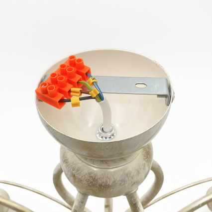 Brilagi - ANTICO LED Surface-Mounted Chandelier 5xE27/60W/230V 3000K White Patina