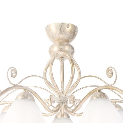 Brilagi - ANTICO LED Surface-Mounted Chandelier 5xE27/60W/230V 3000K White Patina
