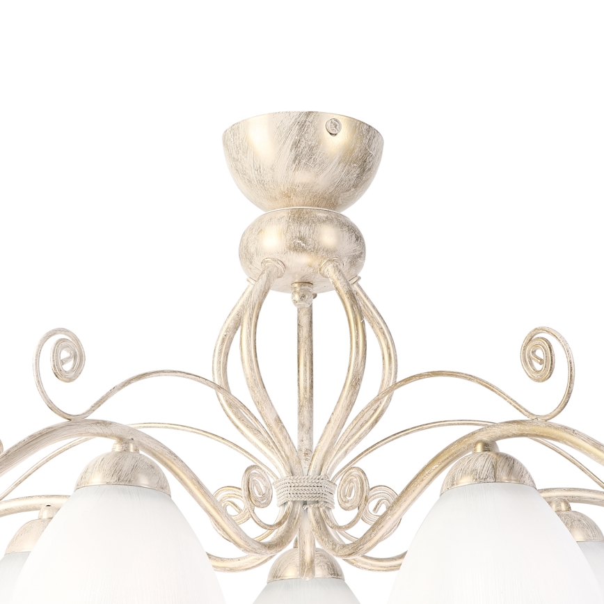 Brilagi - ANTICO LED Surface-Mounted Chandelier 5xE27/60W/230V 3000K White Patina