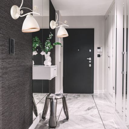 Brilagi - ANTICO LED Wall Lamp 1xE27/60W/230V, White Patina