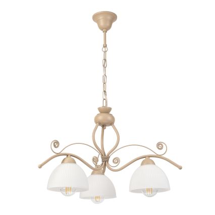 Brilagi - ANTICO MODERN chain-hung chandelier 3xE27/60W/230V beige