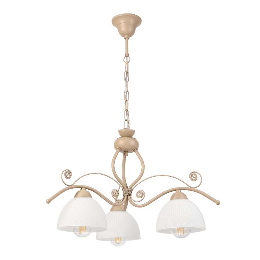 Brilagi - ANTICO MODERN chain-hung chandelier 3xE27/60W/230V beige