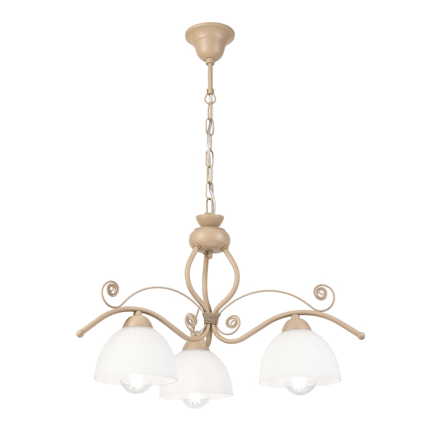 Brilagi - ANTICO MODERN chain-hung chandelier 3xE27/60W/230V beige