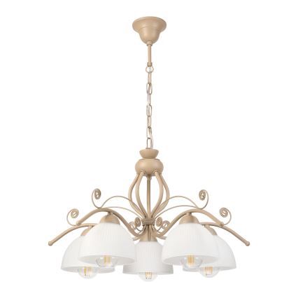 Brilagi - ANTICO MODERN chain-hung chandelier 5xE27/60W/230V beige