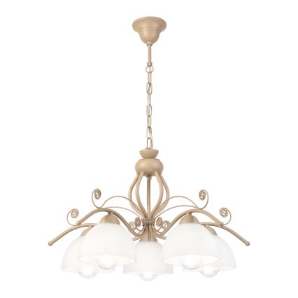 Brilagi - ANTICO MODERN chain-hung chandelier 5xE27/60W/230V beige