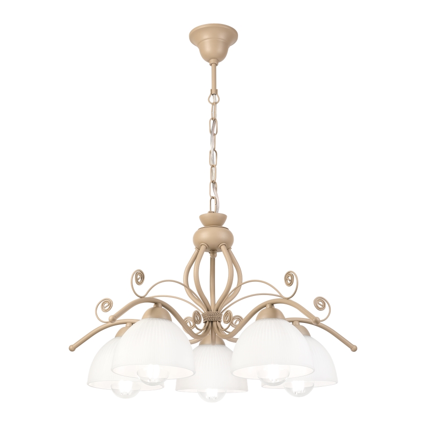Brilagi - ANTICO MODERN chain-hung chandelier 5xE27/60W/230V beige