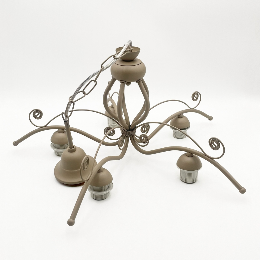 Brilagi - ANTICO MODERN chain-hung chandelier 5xE27/60W/230V beige