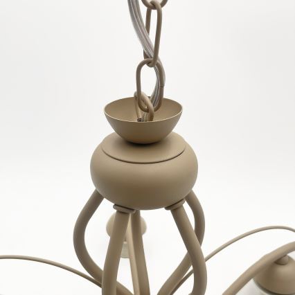 Brilagi - ANTICO MODERN chain-hung chandelier 5xE27/60W/230V beige