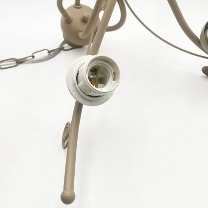 Brilagi - ANTICO MODERN chain-hung chandelier 5xE27/60W/230V beige