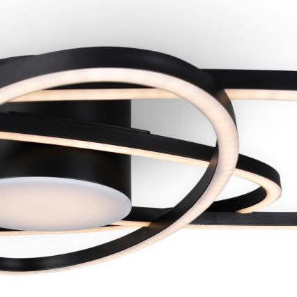BRILAGI - Dimmable LED ceiling light APOLLO LED/58W/230V 3000-6500K 43,2x101,2 cm černá + dálkové ovládání