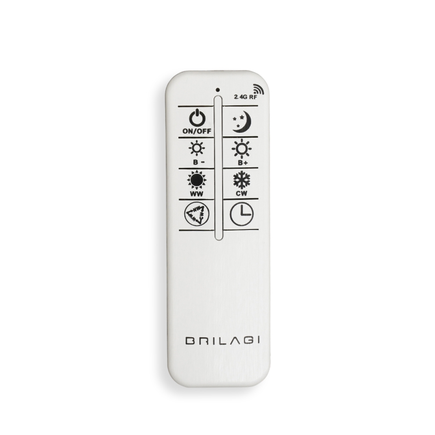 BRILAGI - APOLLO LED dimmable ceiling light LED/58W/230V 3000-6500K 43.2x101.2 cm matte chrome + remote control