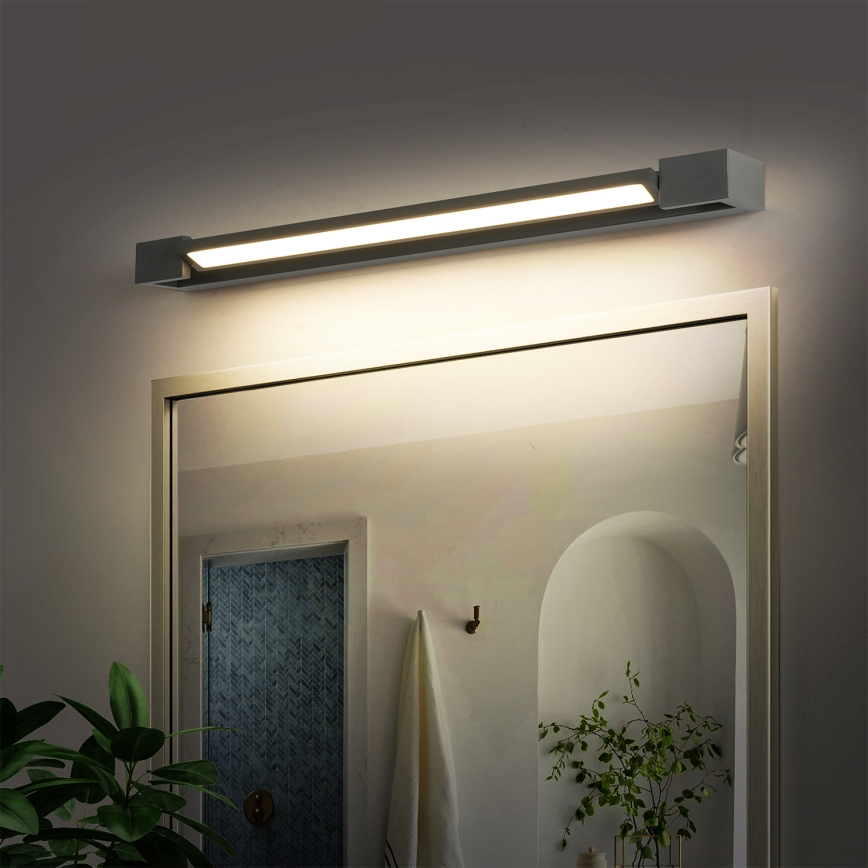 Brilagi - AQUA LINE LED Bathroom Mirror Light LED/18W/230V 60 cm IP44 Anthracite CRI 90