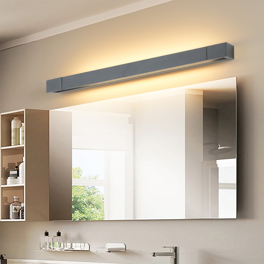 Brilagi - AQUA LINE LED Bathroom Mirror Light LED/18W/230V 60 cm IP44 Anthracite CRI 90