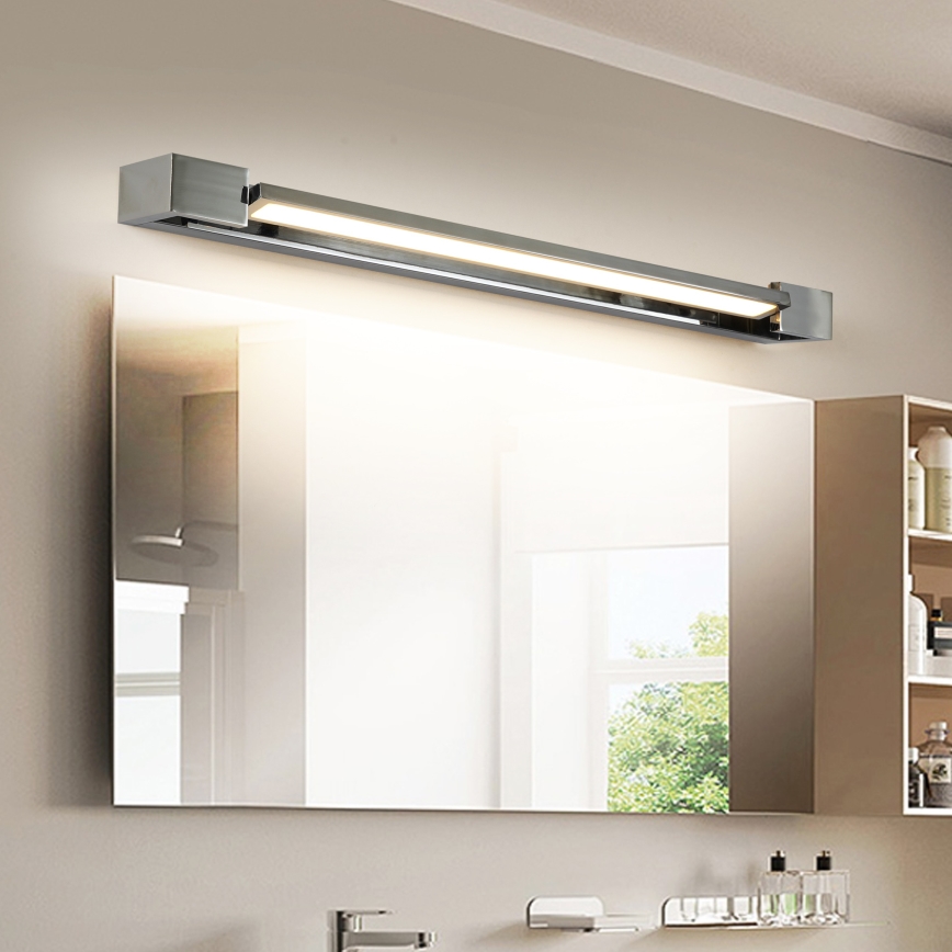 Brilagi - AQUA LINE LED Bathroom Mirror Light 18W/230V 60 cm IP44 Polished Chrome CRI 90