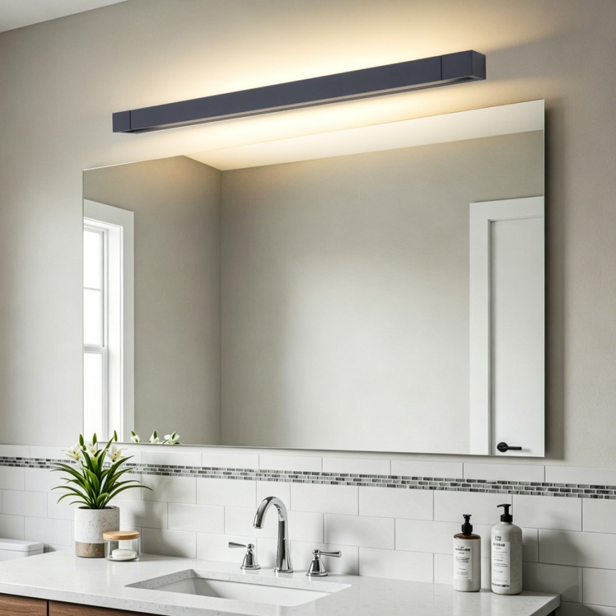 BRILAGI - AQUA LINE LED Bathroom Mirror Light LED/20W/230V 80 cm IP44 Black CRI 90