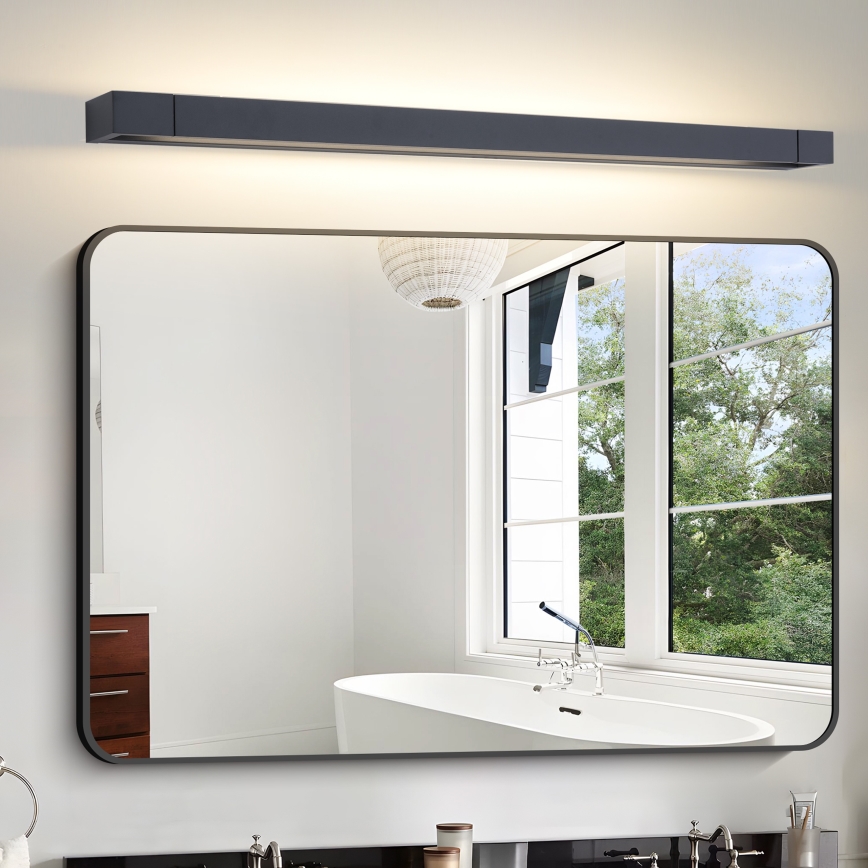 Brilagi - AQUA LINE LED Bathroom Mirror Light, 24W/230V, 90 cm, IP44, Black
