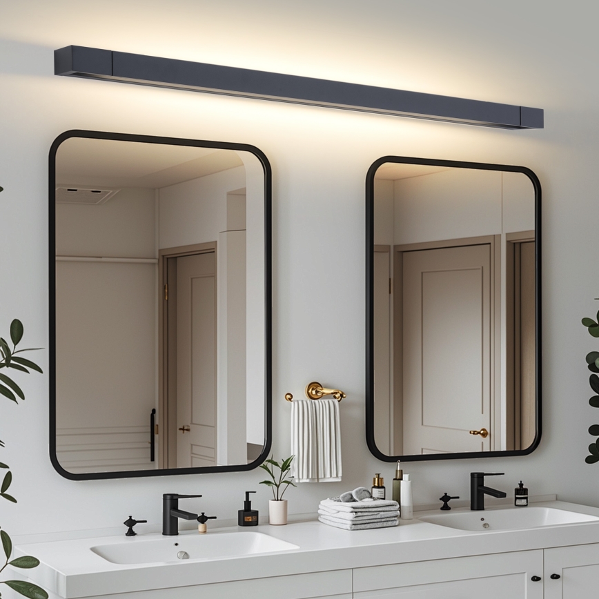 Brilagi - AQUA LINE LED Bathroom Mirror Light, 36W, 230V, 120 cm, IP44, Black