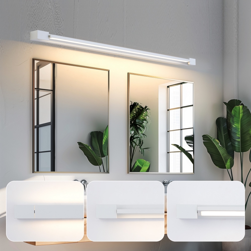 Brilagi - AQUA LINE LED Bathroom Mirror Light / 36W / 230V / 120 cm / IP44 / White / CRI 90