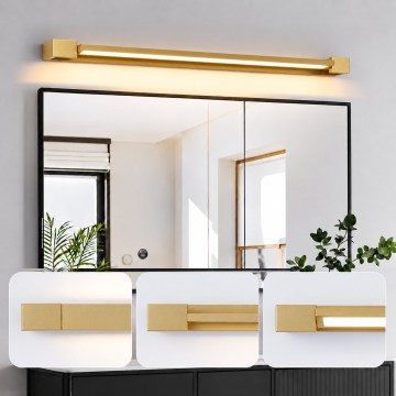 BRILAGI - AQUA LINE LED Bathroom Mirror Light LED/24W/230V 90 cm IP44 Gold CRI 90