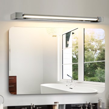 Brilagi - AQUA LINE LED Bathroom Mirror Light LED/24W/230V 90 cm IP44 Polished Chrome