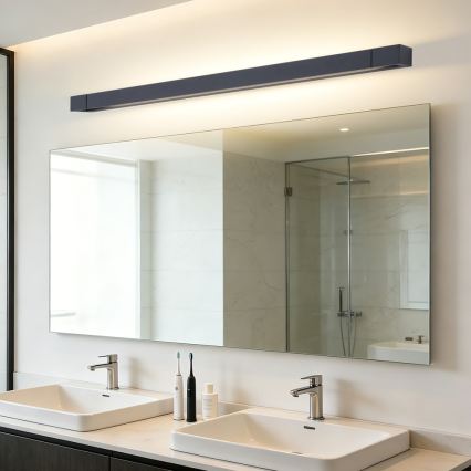 BRILAGI - AQUA LINE LED Bathroom Mirror Light 28W/230V 100 cm IP44 Black CRI 90