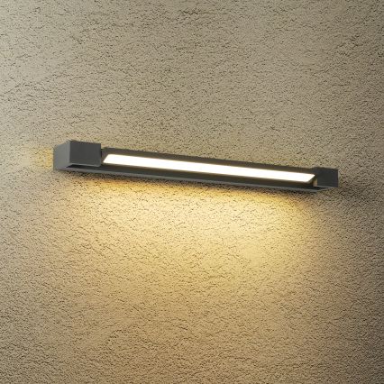 Brilagi - AQUA LINE LED Outdoor Wall Light, 18W/230V, 60 cm, IP44, Anthracite, CRI 90